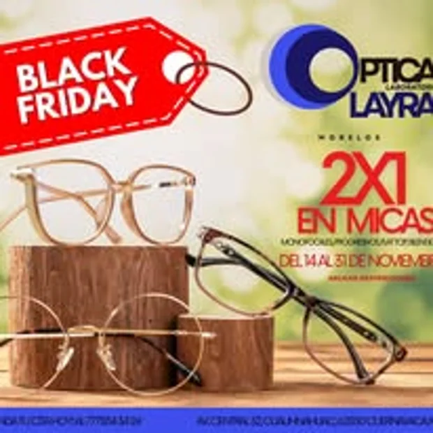Promoción Black Friday de Óptica Layra
